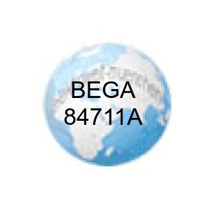 Preview: BEGA Lichtbauelementrohr aus Holz, 84711A, Silber