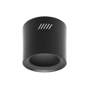 Preview: Brumberg Anbaugehäuse rund schwarz 81231080