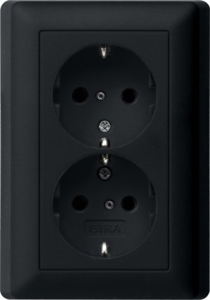 Preview: GIRA SCHUKO 2f SH + Vollpl. Syst 0783005