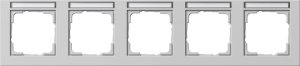 Preview: GIRA Abdeckrahmen 5f waager. BSF 109537