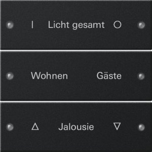 Preview: GIRA Wippenset 3f beschr. System 2203005