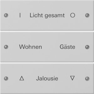 Preview: GIRA Wippenset 3f beschr. System 2203015