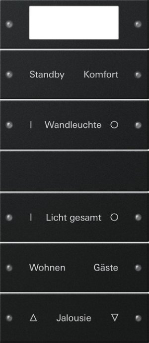 Preview: GIRA Wippenset 5f Plus (2+3) bes 2215005