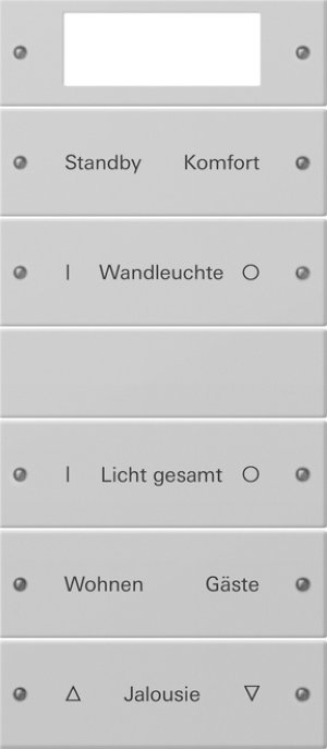 Preview: GIRA Wippenset 5f Plus (2+3) bes 2215015