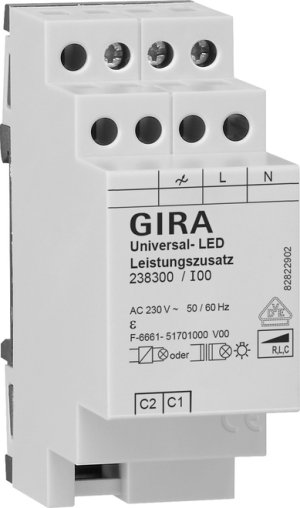 Preview: GIRA S3000 Uni-LED-Lstg.zusatz 238300