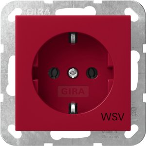 Preview: GIRA SCHUKO WSV System 55 Rot 4188108
