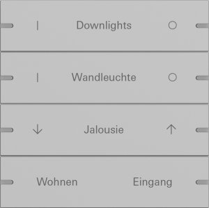Preview: GIRA Wippenset 4f indiv. Tastsen 5034915