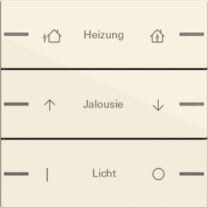 Preview: GIRA Wippenset 3f indiv. Tastsens 576301