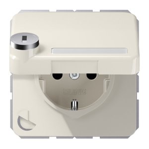 Preview: Jung SCHUKO Steckd.m.Klappd CD1520NAKLSL