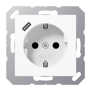 Preview: Jung SCHUKO Steckdose 16 A 2 A1520-18CWW