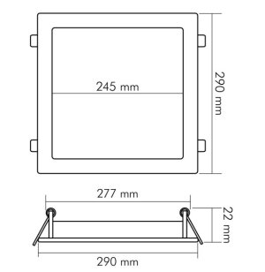 Preview: Nobile LED-PANEL-FLAT-300-Q-DTW-UGR=22-350, 1573041045