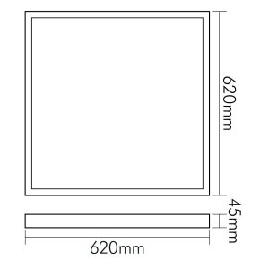Preview: Nobile LED-PANEL-AUFBAU-620X620-UGR19-WEIS, 1580351011