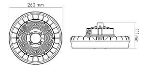 Preview: Nobile LED Hallenleuchte F260-S 1740012211