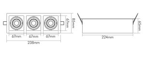 Preview: Nobile LED Einbauleuchte 7W 1740072013, LED-MINI-KARDAN-E2-2