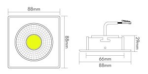 Preview: Nobile A-5068Q-T-FLAT-CHROM-8W-BIO-950-38°, 1869005243