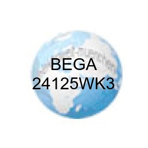 BEGA Großflächenleuchte, 24125WK3, für den Innen- & Außenbereich, Weiß · 3000 K