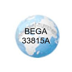 BEGA Wandleuchte, 33815AK3, für den Innen- & Außenbereich, Silber · 3000 K