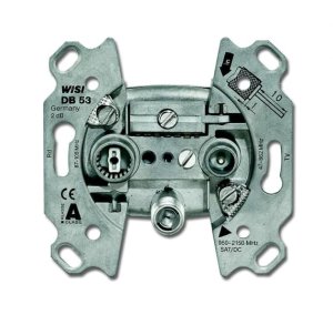 Busch-Jäger 0232-101 Unterputz-Einsätze, Datenkommunikation, Antennensteckdose, 3 Anschlüsse, (0230-0-0384)