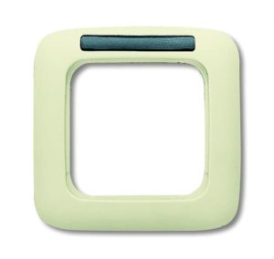 Busch-Jäger 1721 NS-212 Busch-Duro 2000® SI, Rahmen, Rahmen 1-fach mit Sichtfenster, weiß (1754-0-2221)