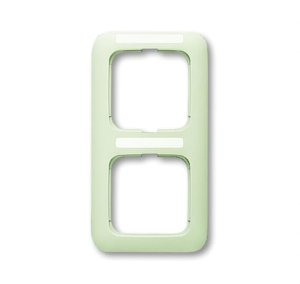 Busch-Jäger 1722 NS-212 Busch-Duro 2000® SI, Rahmen, Rahmen 2-fach mit Sichtfenster, senkrecht, weiß (1754-0-2239)