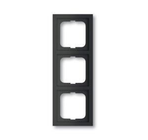 Busch-Jäger 1723-885K future® linear, Rahmen, Rahmen 3-fach, Linear, schwarz matt (1754-0-4421)