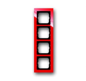 Busch-Jäger 1724-287 Busch-axcent®, Rahmen, Abdeckrahmen, 4-fach, rot (1754-0-4352)