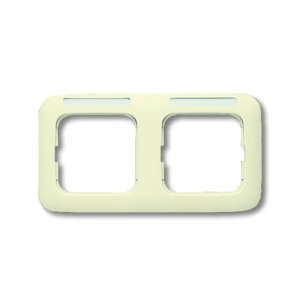 Busch-Jäger 1732 NS-212 Busch-Duro 2000® SI, Rahmen, Rahmen 2-fach mit Sichtfenster, waagerecht, weiß (1754-0-2213)