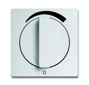 Busch-Jäger 1740 DR/03-83 AudioWorld, Abdeckungen für Lautstärkenregler, Zentralscheibe mit Drehgriff, future® linear, alusilber (1710-0-3811)