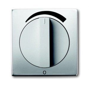 Busch-Jäger 1740 DR/03-866 AudioWorld, Abdeckungen für Lautstärkenregler, Zentralscheibe mit Drehgriff, edelstahl, edelstahl (1710-0-3812)