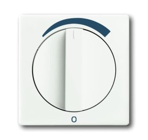 Busch-Jäger 1740 DR/03-884 future® linear, Audio-Video - Abdeckungen, Zentralscheibe mit Drehgriff, future® linear, studioweiß matt (1710-0-3870)