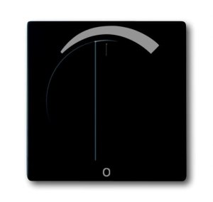 Busch-Jäger 1740 DR/03-885 future® linear, Audio-Video - Abdeckungen, Zentralscheibe mit Drehgriff, future® linear, schwarz matt (1710-0-3892)