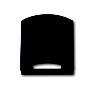Busch-Jäger 1746-885 future® linear, Datenkommunikation - Abdeckungen, Abdeckung für Kommunikationsgeräte 50 x 50 mm, Klappdeckel, schwarz matt (1710-0-3898)