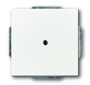 Busch-Jäger 1749-84 future® linear, Datenkommunikation - Abdeckungen, Abdeckung für Leitungsauslass, studioweiß (1710-0-3163)