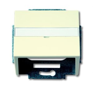 Busch-Jäger 1758-82 future® linear, Datenkommunikation - Abdeckungen, Abdeckung für Daten-Kommunikations-Steckverbinder (DKS), elfenbeinweiß (1724-0-2759)