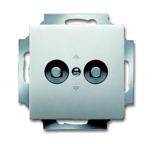 Busch-Jäger 2095 UC-866 pur edelstahl, Datenkommunikation - Abdeckungen, Potenzial-Ausgleichsstecker, edelstahl (2495-0-0090)