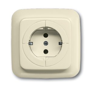 Busch-Jäger 20 EUA-212 Busch-Duro 2000® SI, SCHUKO® Steckdosen, Komplettabdeckung für Objektsteckdose, weiß (2011-0-3397)