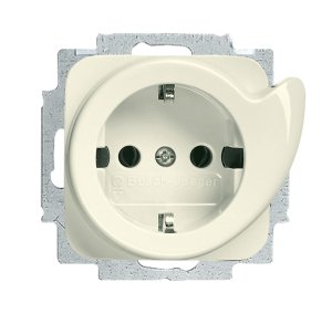Busch-Jäger 20 EUCDR-212 Busch-Duro 2000® SI, SCHUKO® Steckdosen, Servicesteckdose, weiß (2011-0-2597)