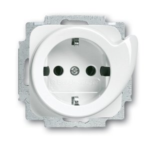 Busch-Jäger 20 EUCDR-214 Reflex SI, SCHUKO® Steckdosen, Servicesteckdose, alpinweiß (2011-0-2605)