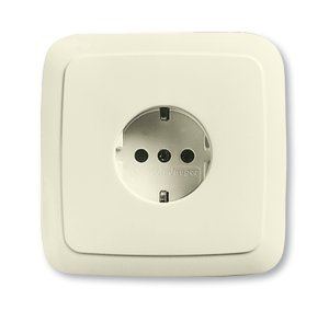 Busch-Jäger 20 EUJSR-212 Busch-Duro 2000® SI, SCHUKO® Steckdosen, Steckdose 90 x 90 mm, Tragrahmen anschraubbar, weiß (2011-0-3082)