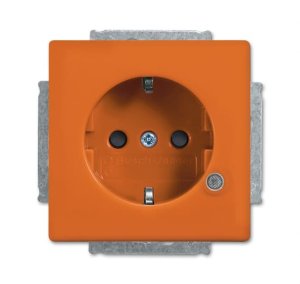 Busch-Jäger 20 EUCBL-14-84 future® linear, SCHUKO® Steckdosen, Steckdose mit Kontrolllicht, orange, orange (ZSV) RAL 2004 (2013-0-5288)