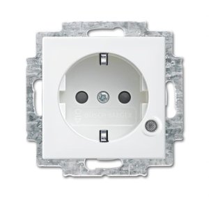 Busch-Jäger SCHUKO Steckd.eBs Kontr 20EUCBL-914, 2013-0-5395