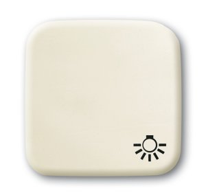 Busch-Jäger 2520 LI-212 Busch-Duro 2000® SI, Wippen, Abdeckung für Taster mit Symbol "Licht", weiß (1731-0-0272)