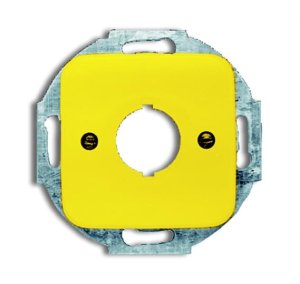 Busch-Jäger 2533-214-15 Reflex SI, Datenkommunikation - Abdeckungen, Abdeckung für Befehlsgeräte mit 22,5mm Ø, gelb (1724-0-2696)