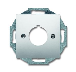 Busch-Jäger 2533-866 pur edelstahl, Datenkommunikation - Abdeckungen, Abdeckung für Befehlsgeräte mit 22,5mm Ø, edelstahl (1724-0-4270)