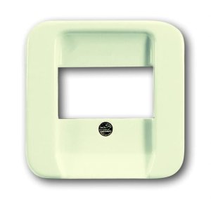 Busch-Jäger 1762-212-506 Busch-Duro 2000® SI, Datenkommunikation - Abdeckungen, Zentralscheibe für Quante-Telefonsteckdose (TDO), weiß (1724-0-0269)