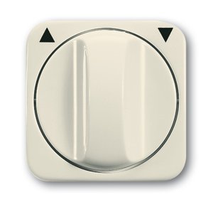 Busch-Jäger 2542 DR-212 Busch-Duro 2000® SI, Jalousiegeräte - Abdeckungen, Abdeckung für Jalousieschalter/-taster, Drehgriff, weiß (1753-0-0599)