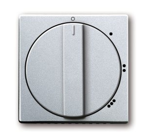 Busch-Jäger 2542 DR/01-83 future® linear, Sonstiges, Abdeckung für 3-Stufen-Drehschalter, 2710 U, alusilber (1710-0-3671)