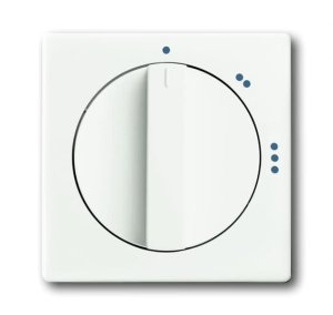 Busch-Jäger 2542 DR/02-884 future® linear, Sonstiges, Abdeckung für 3-Stufen-Drehschalter, 2710/1 U, studioweiß matt (1710-0-3891)