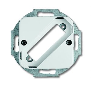 Busch-Jäger 2549-214 Reflex SI, Datenkommunikation - Abdeckungen, Abdeckung für 25-polige D-Subminiatur-Steckverbinder, alpinweiß (1724-0-0962)