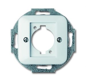 Busch-Jäger 2553-214 Reflex SI, Datenkommunikation - Abdeckungen, Abdeckung für Steckverbinder Neutrik/XLR, alpinweiß (1724-0-1127)